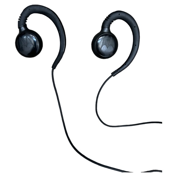 (2) Motorola earpieces ear loop over-ear for walkie talkie 2-way radio HKLN4604 - Picture 3 of 5